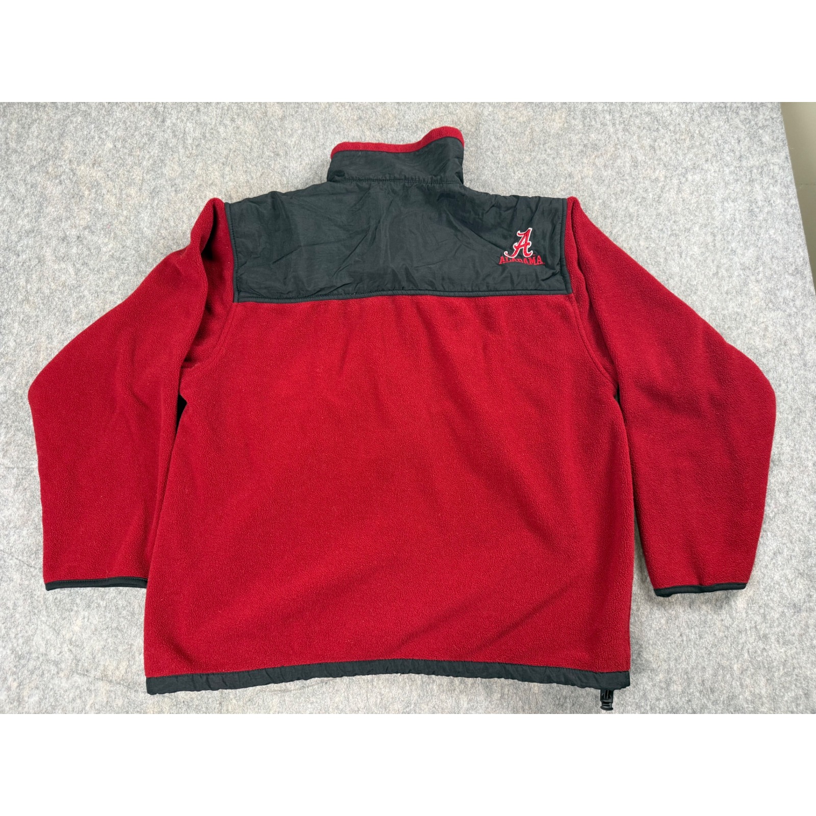 Weatherproof Alabama Fleece Jacket Mens M Red Black Polyester Zip Coat Gameday — image 7 of 8